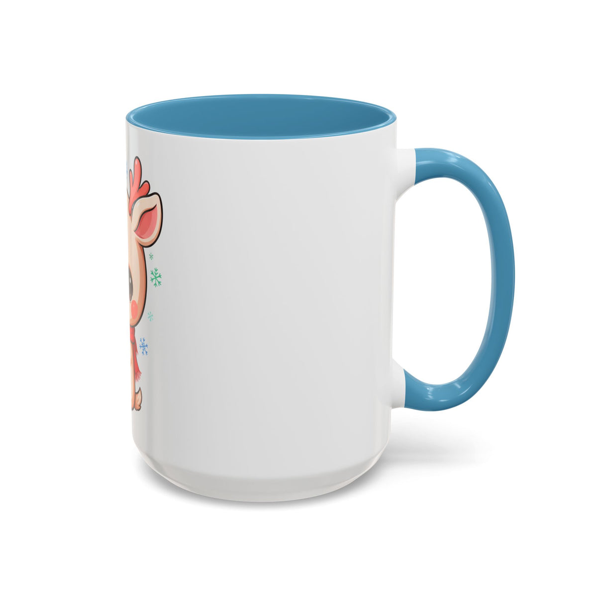 Christmas Reindeer Accent Coffee Mug for Cozy Holiday Mornings