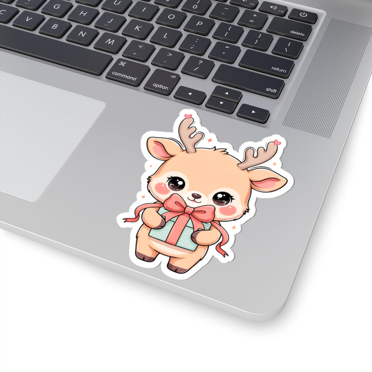 Kawaii Reindeer Sticker for Cute Holiday Decorating