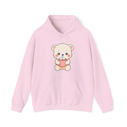 Kawaii Polar Bear Hoodie – Cozy Cocoa Cub Sweatshirt