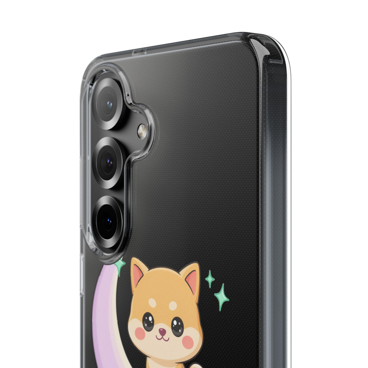 Kawaii Shiba Inu Phone Case – Crescent Moon Cutie