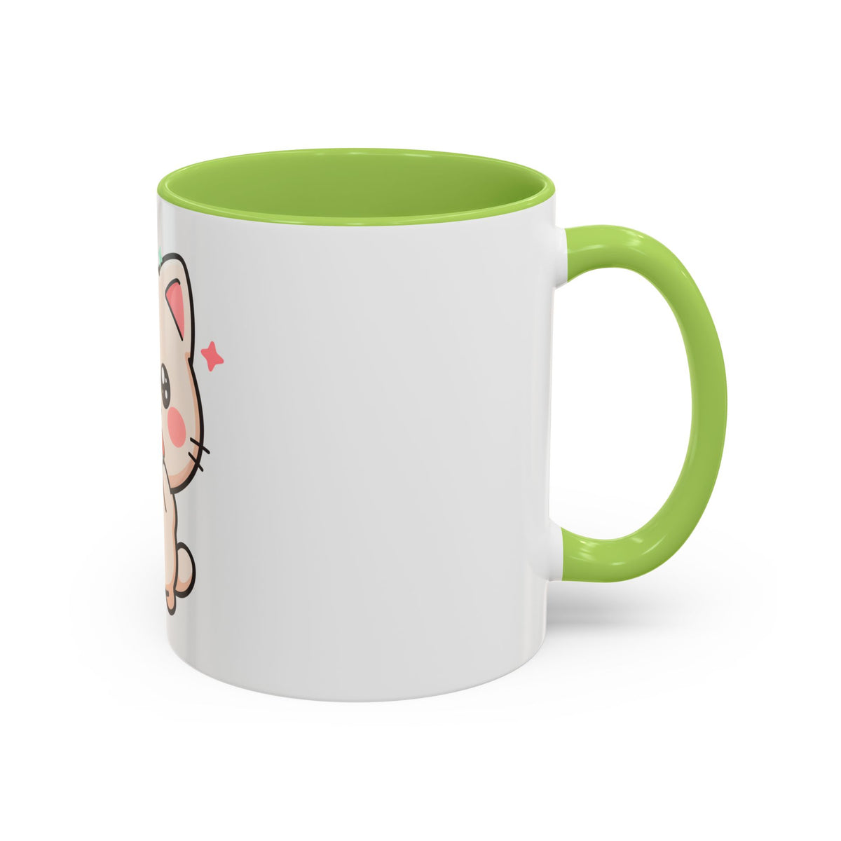 Kawaii Cat Sushi Mug, Cute Accent Coffee Mug
