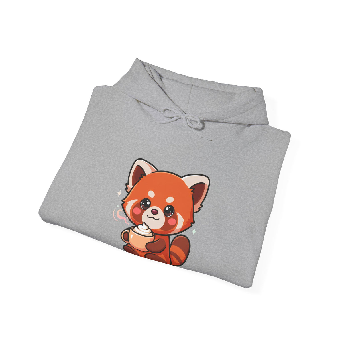 Red Panda Latte Hoodie – Cute Kawaii Coffee Sweatshirt