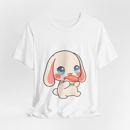 Kawaii Sushi Bunny T-Shirt for Cute Foodie Fans