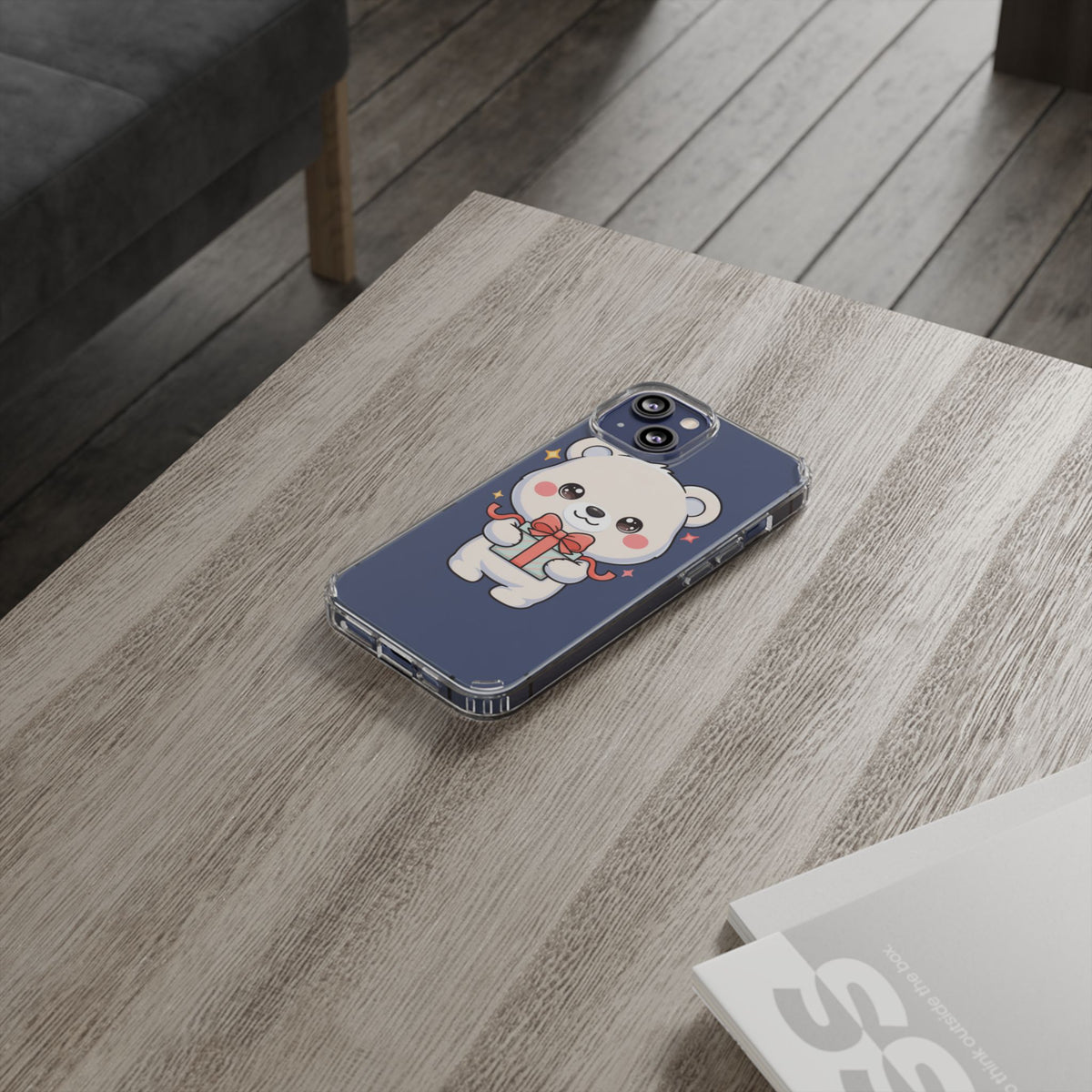 Kawaii Polar Bear Gift Phone Case for Holiday Gifting