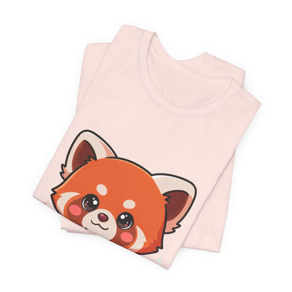 Kawaii Red Panda Coffee Tee for Cute Animal Lovers