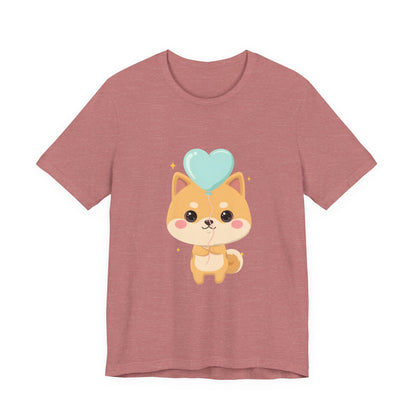 Kawaii Shiba Inu T-Shirt, Cute Balloon Dog Gift