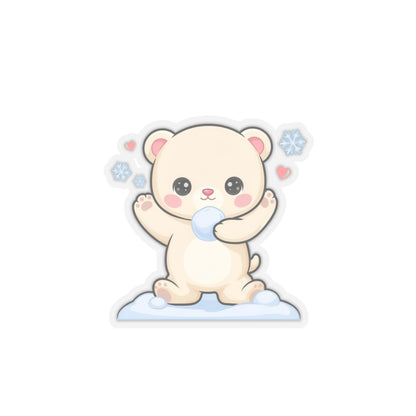Kawaii Polar Bear Sticker for Laptops and Journals