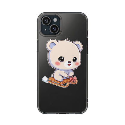 Kawaii Polar Bear Phone Case, Cute Winter Gift
