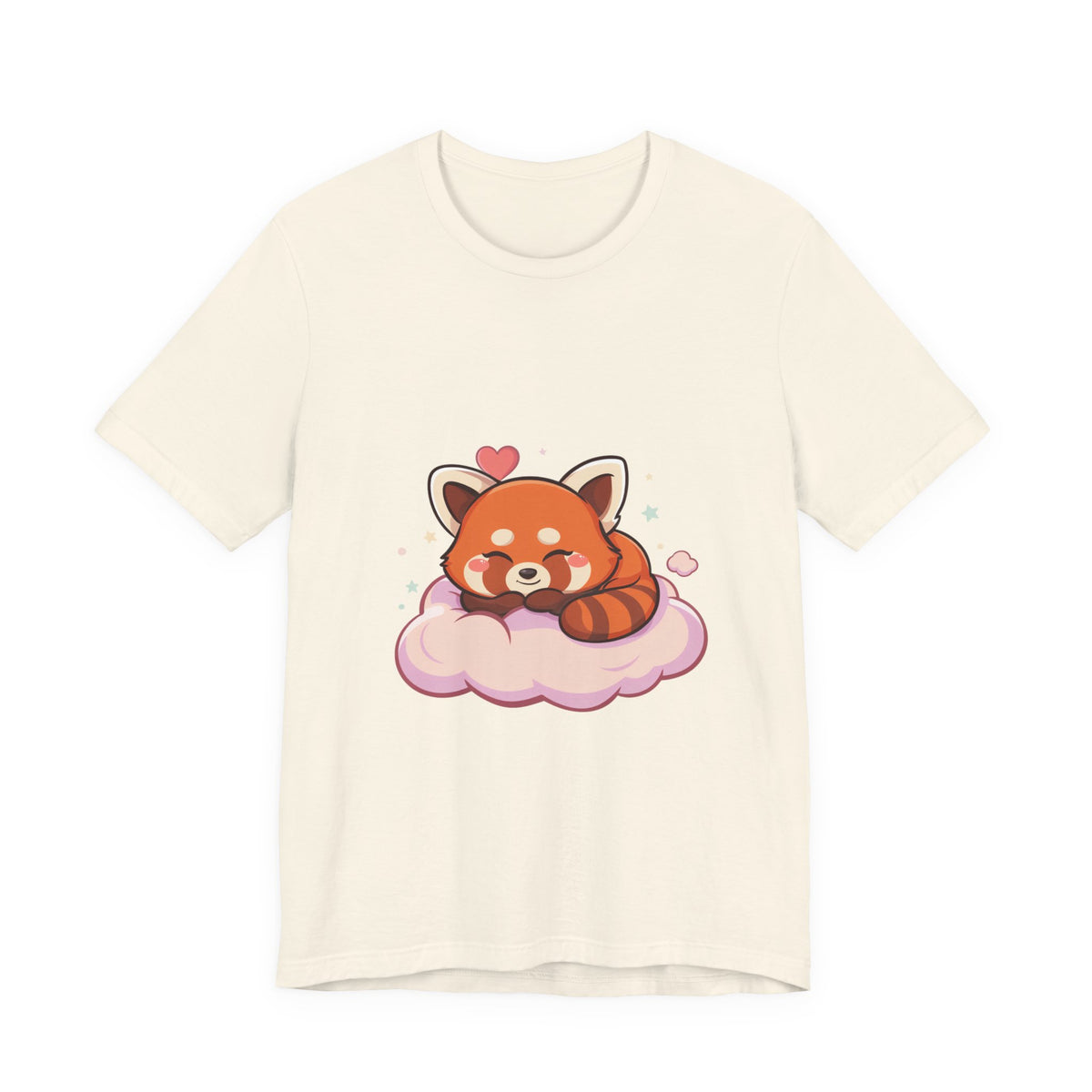 Kawaii Red Panda T-Shirt, Cute Sleeping Animal Tee