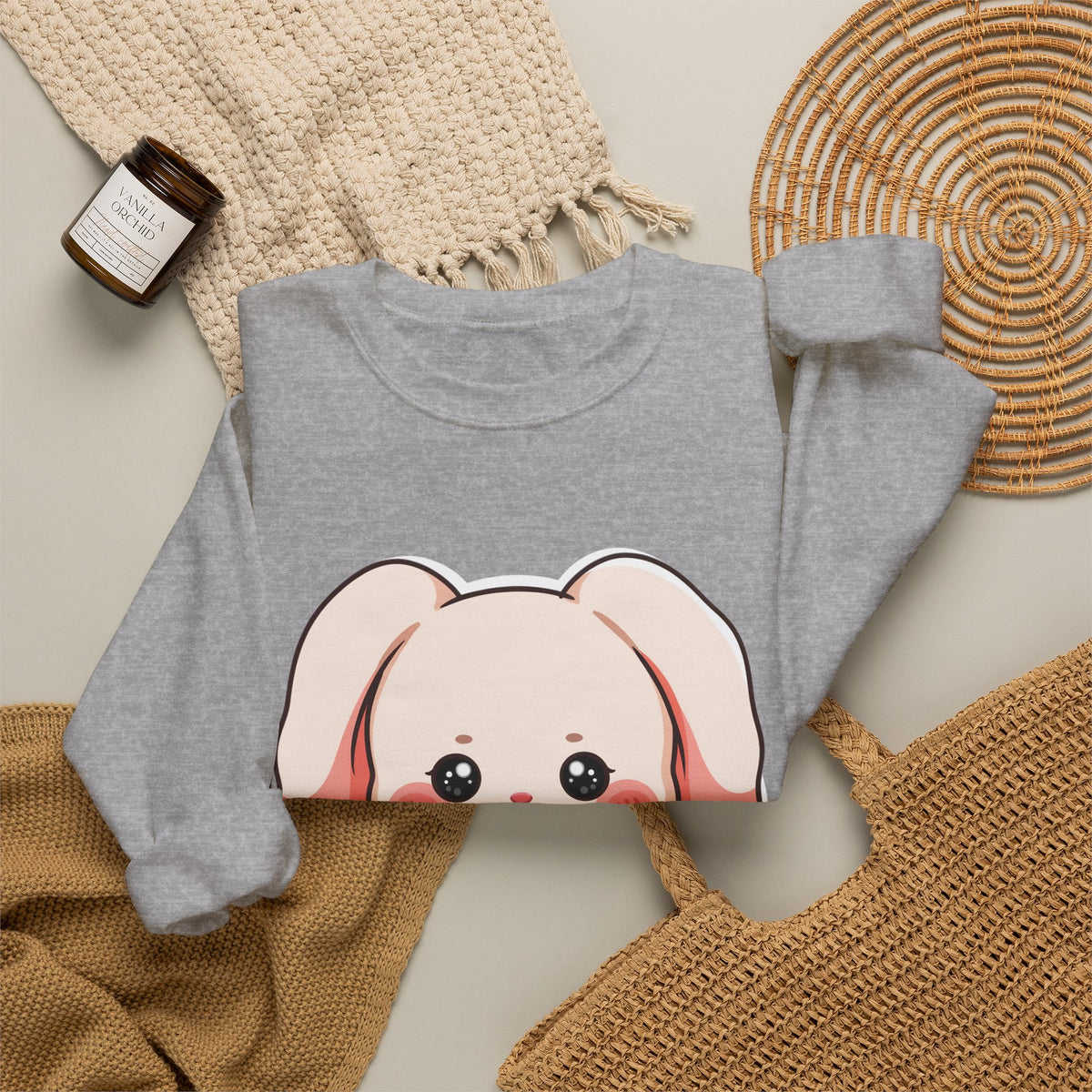 Kawaii Ramen Bunny Sweatshirt for Cute Foodie Fans