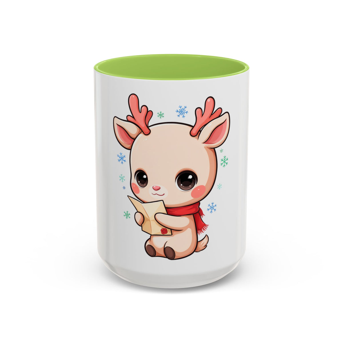 Christmas Reindeer Accent Coffee Mug for Cozy Holiday Mornings