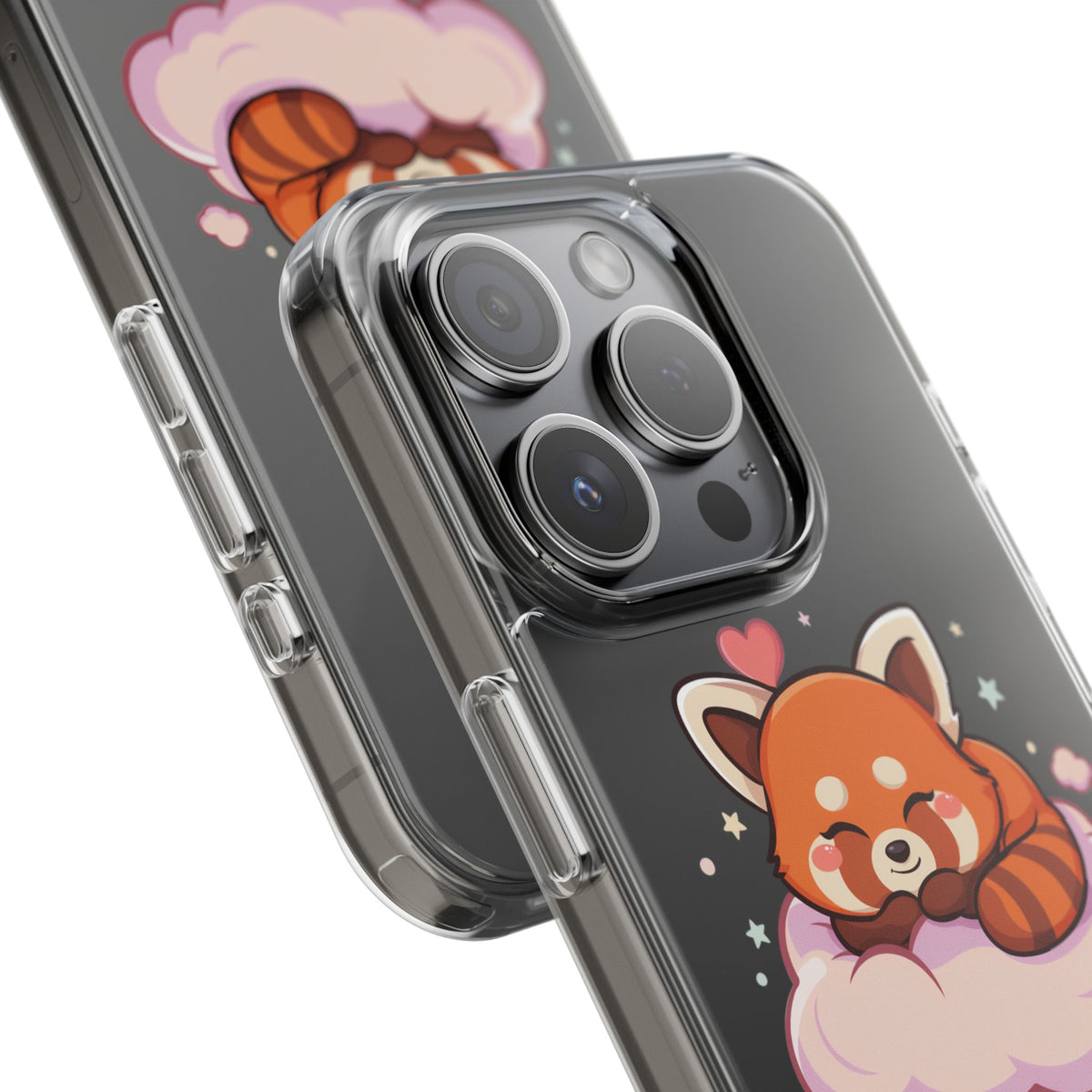 Cute Red Panda Phone Case, Dreamy Kawaii Cloud Art