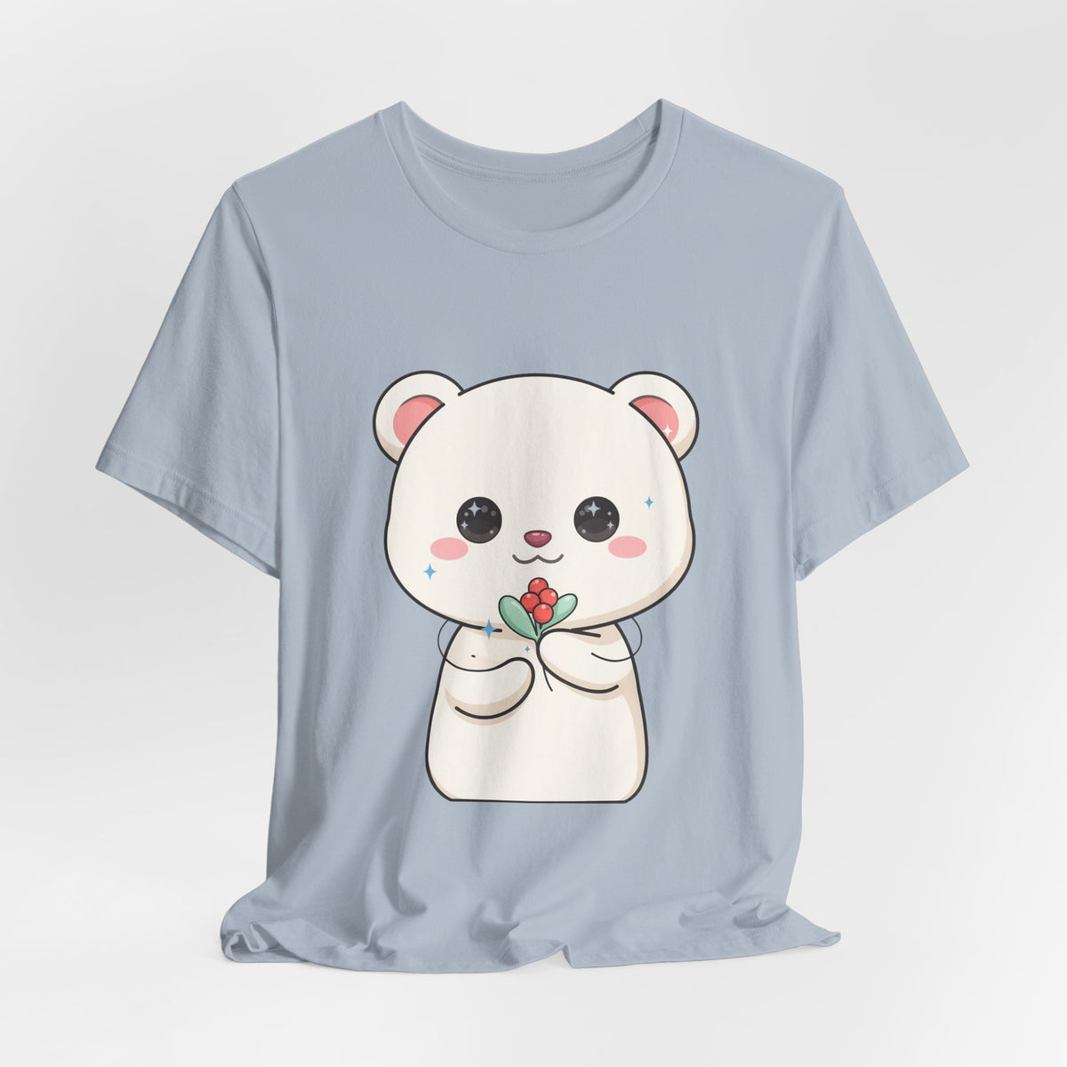 Kawaii Polar Bear Christmas T-Shirt for Cute Holiday Fans