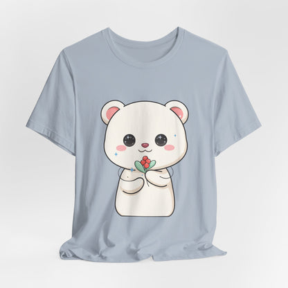 Kawaii Polar Bear Christmas T-Shirt for Cute Holiday Fans