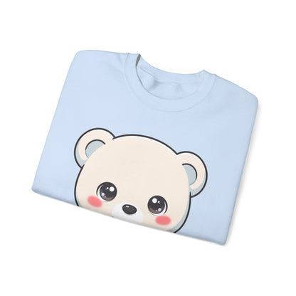 Kawaii Polar Bear Christmas Sweatshirt for Cozy Holiday Moments