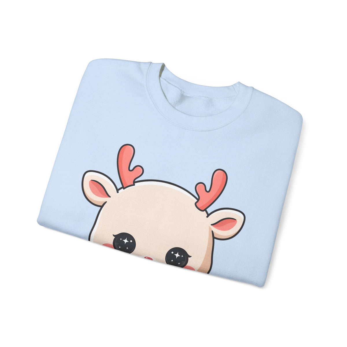 Kawaii Christmas Reindeer Sweatshirt for Holiday Fans