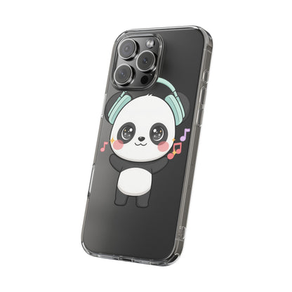 Kawaii Panda Phone Case with Headphones