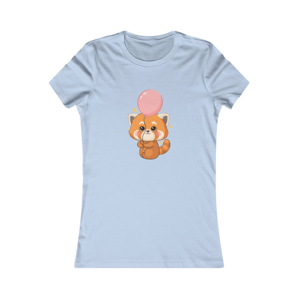 Kawaii Red Panda Women's Favorite Tee with Balloon