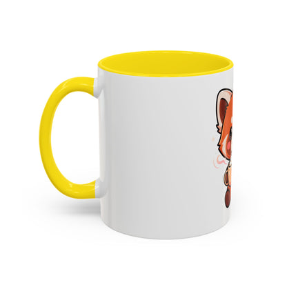 Red Panda Coffee Mug, Cute Latte Lover Accent Mug