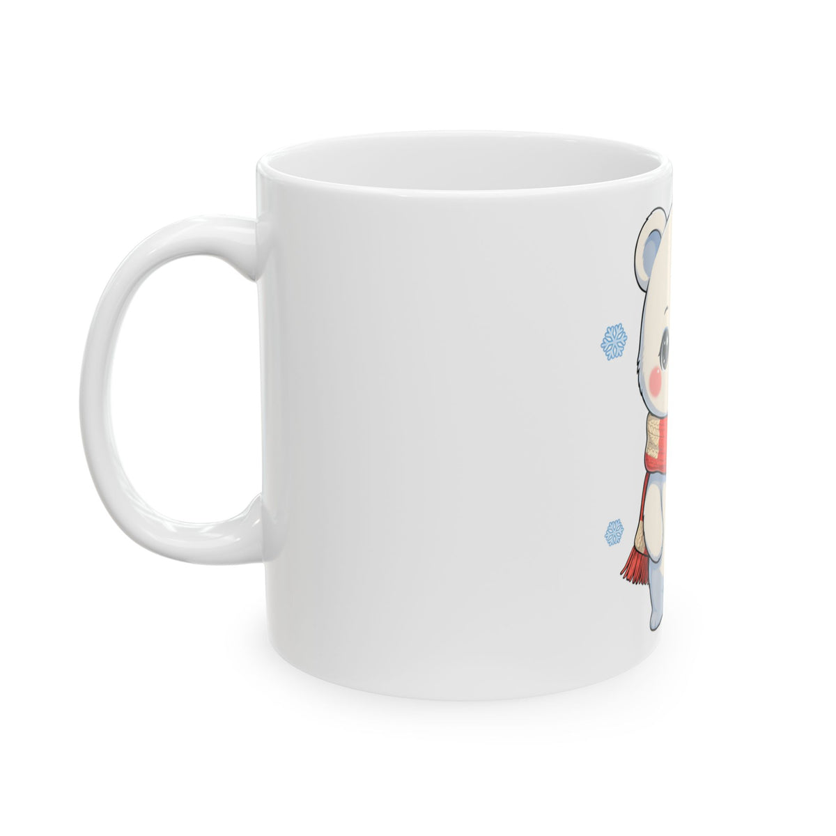 Christmas Polar Bear Mug: Kawaii Winter Cheer