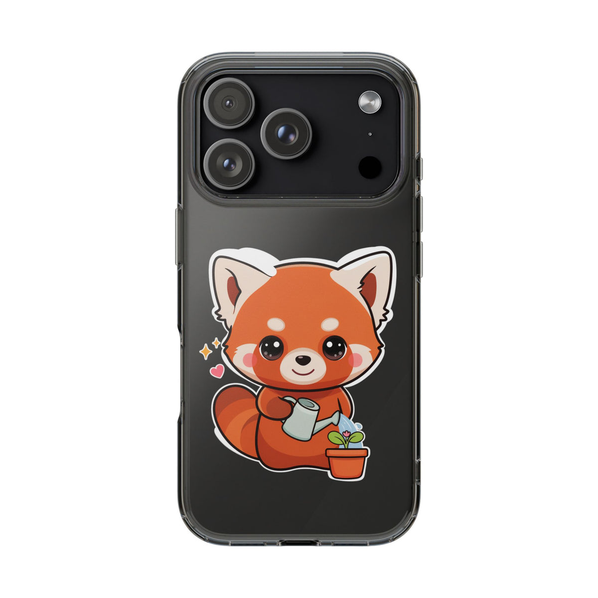 Red Panda Phone Case, Cute Plant Lover Gift