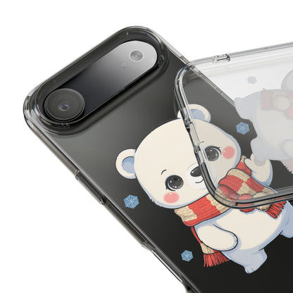 Kawaii Polar Bear Phone Case – Cozy Christmas Cub