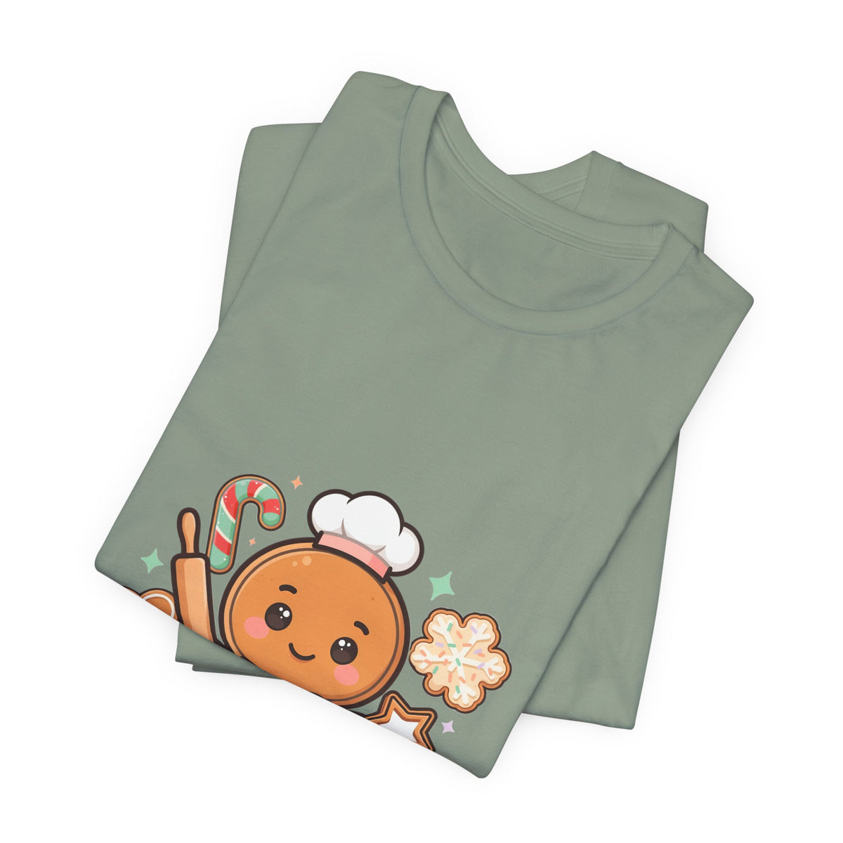 Gingerbread Baker Christmas Tee, Cute Kawaii Holiday Shirt