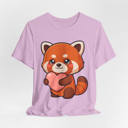 Kawaii Red Panda T-Shirt: Big Heart, Cozy Vibes