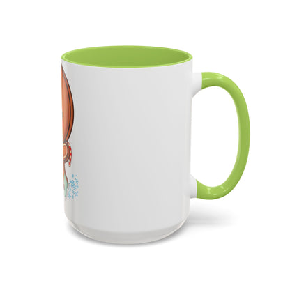 Gingerbread Man Ice Skating Accent Coffee Mug