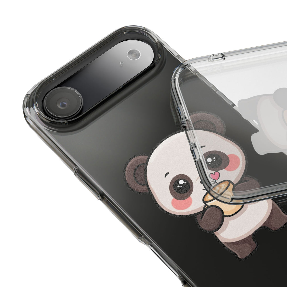 Kawaii Panda Latte Clear Impact-Resistant Case