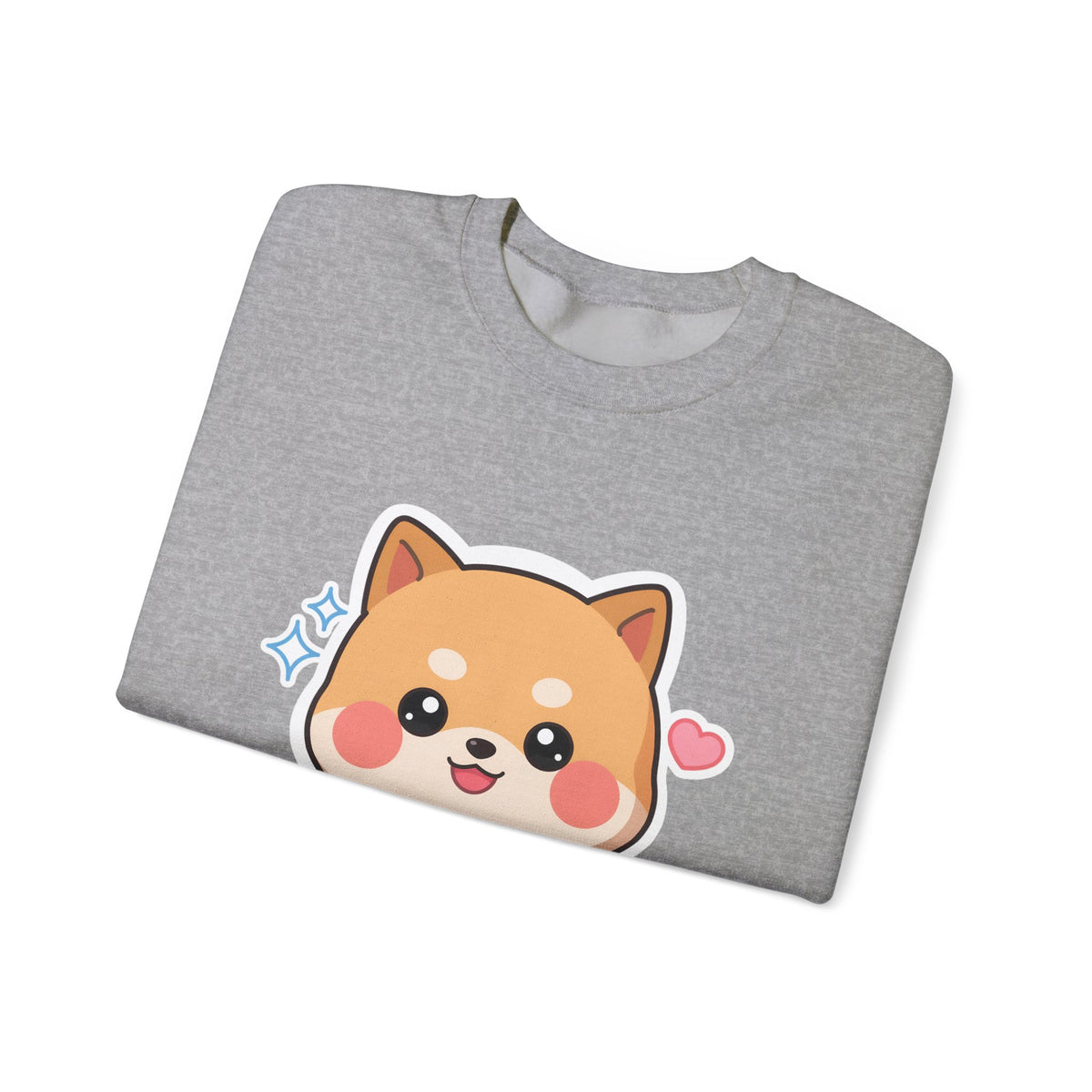 Kawaii Shiba Inu Sweatshirt, Cute Plant Lover Crewneck