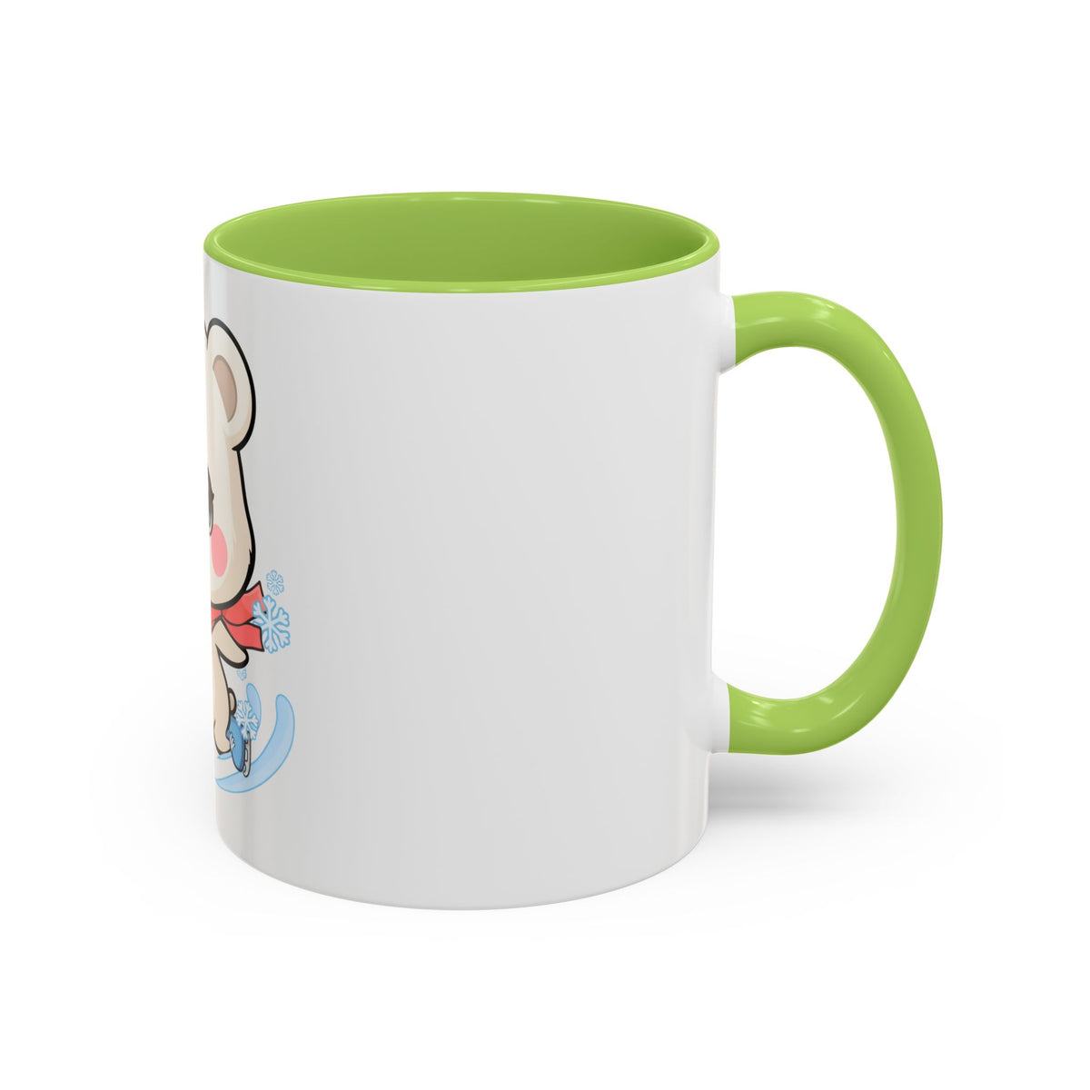 Polar Bear Ice Skating Mug – Cute Accent Coffee Mug