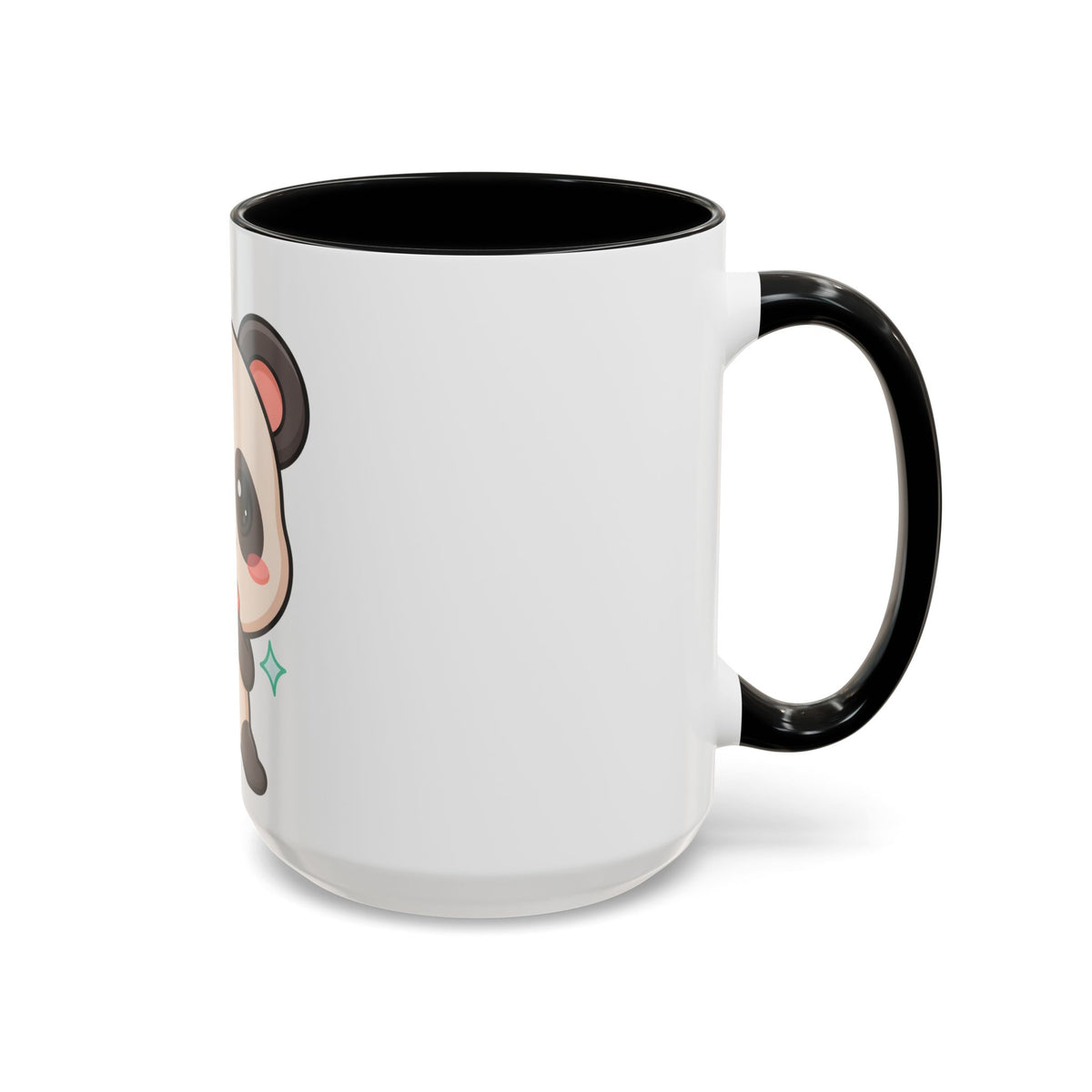 Kawaii Panda Coffee Mug, Cute Sushi Lover Accent Mug