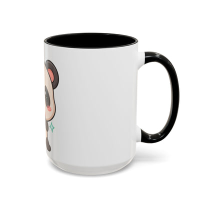 Kawaii Panda Coffee Mug, Cute Sushi Lover Accent Mug