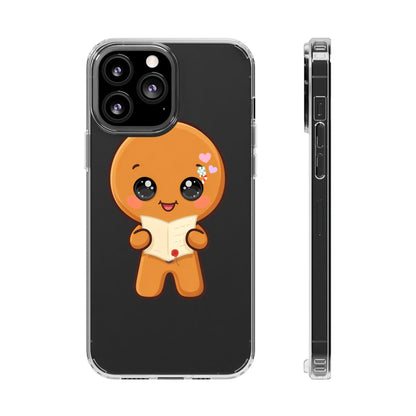Gingerbread Man Phone Case, Cute Christmas Letter Reader
