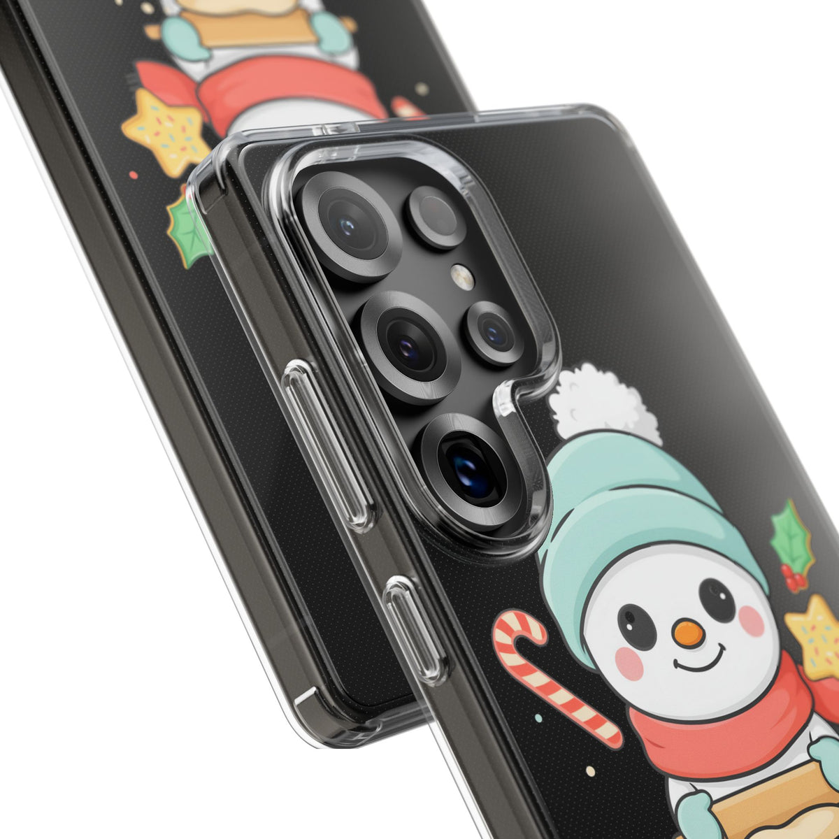 Christmas Snowman Phone Case, Cute Cookie Baker