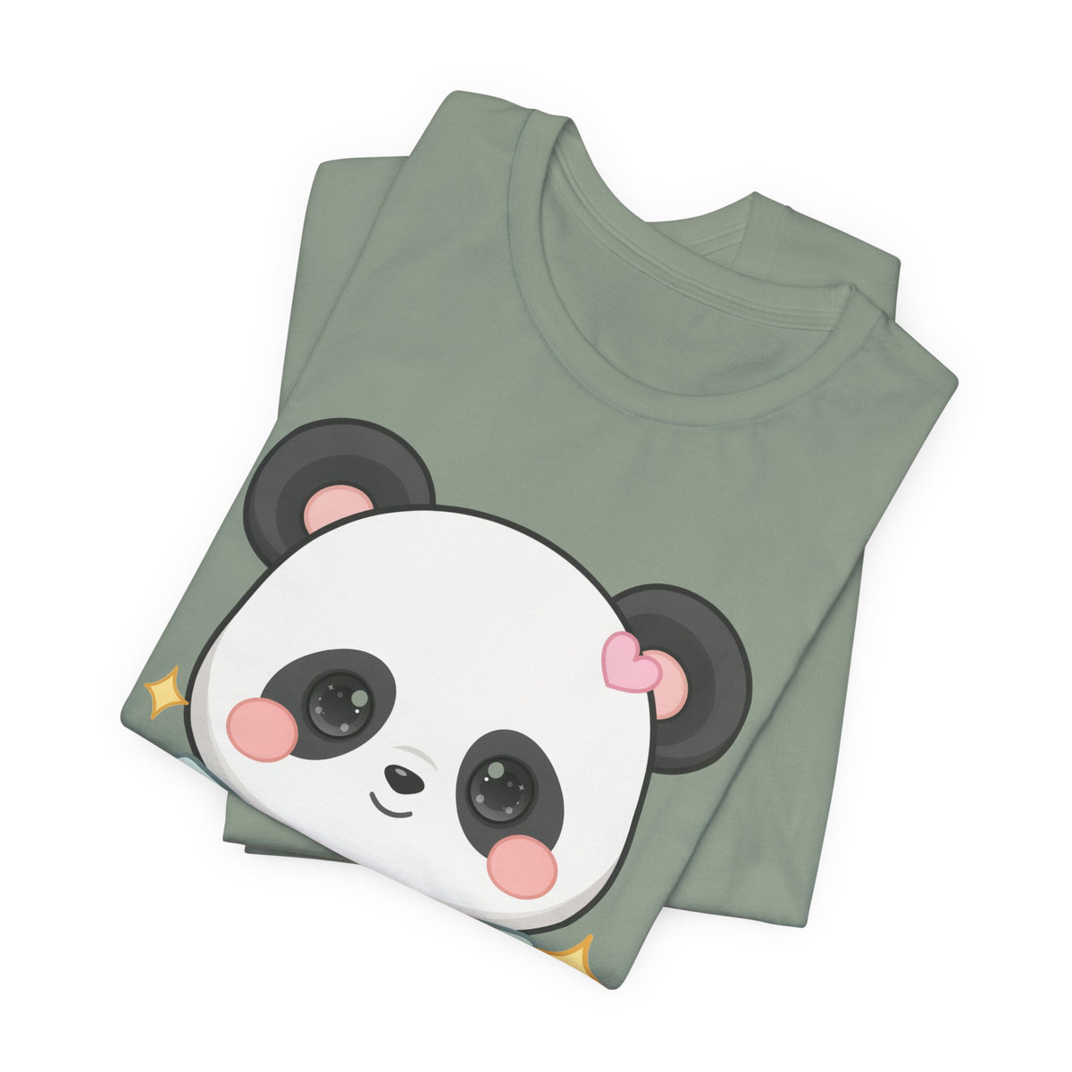 Kawaii Panda T-Shirt, Cozy Blanket Chibi Animal Tee
