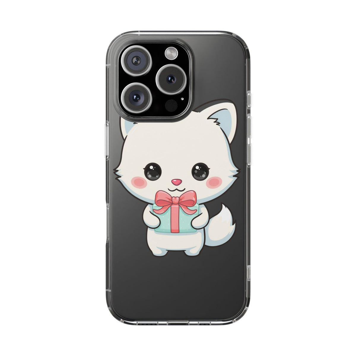 Kawaii Arctic Fox Phone Case with Gift