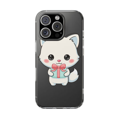 Kawaii Arctic Fox Phone Case with Gift