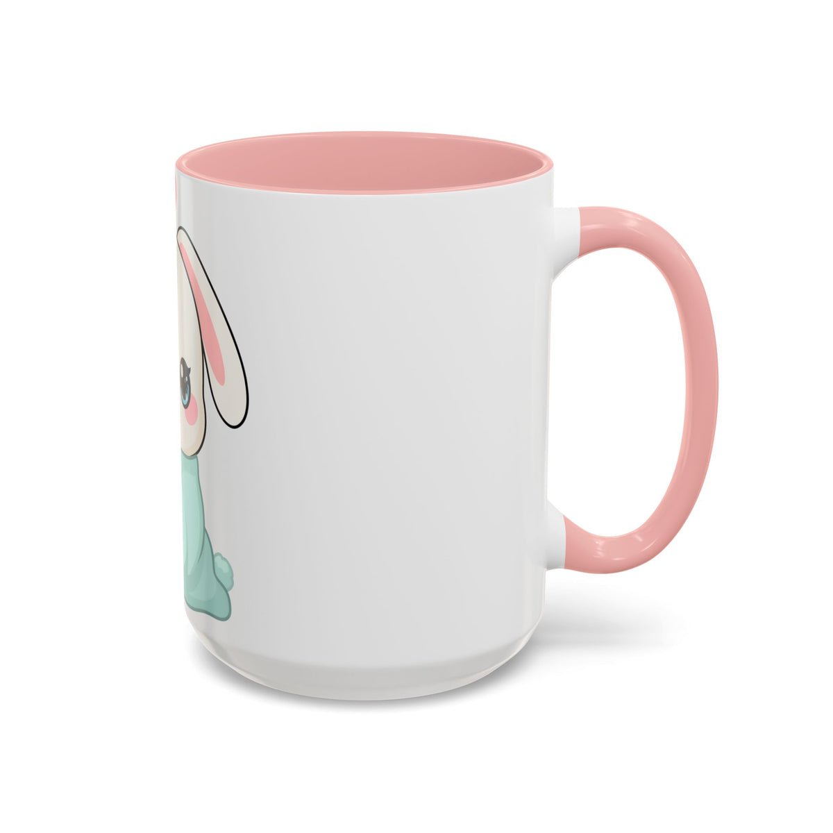 Kawaii Bunny Accent Coffee Mug for Cozy Moments