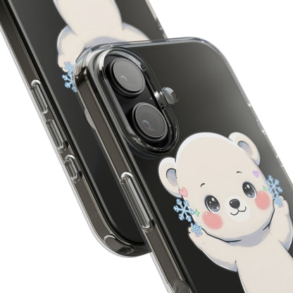 Kawaii Polar Bear Phone Case for a Cozy Winter Gift