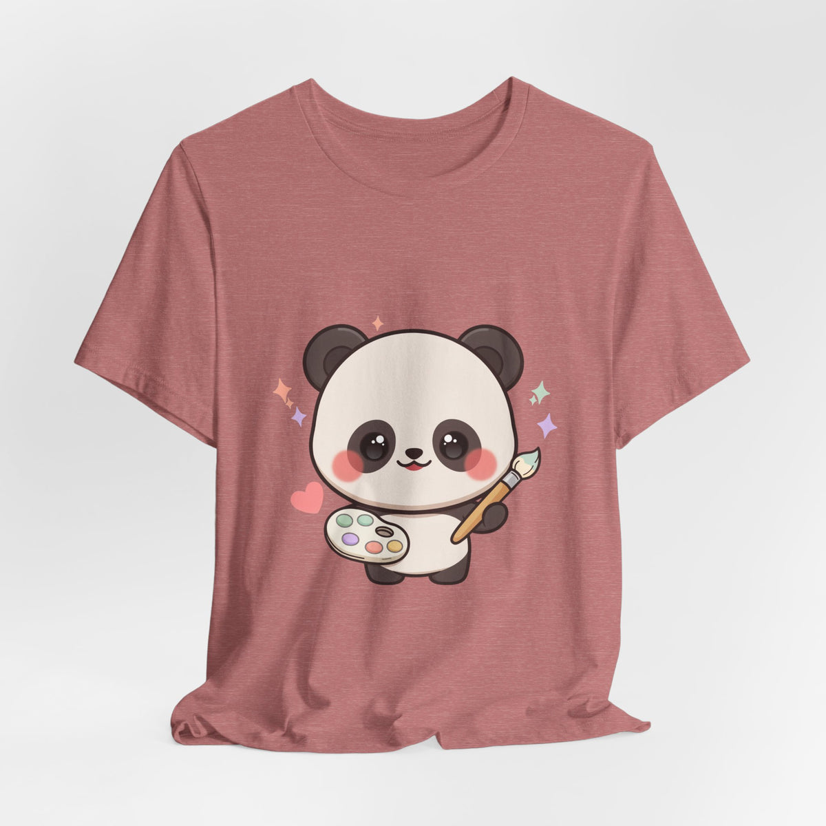 Kawaii Panda Artist T-Shirt for Creative Panda Fans