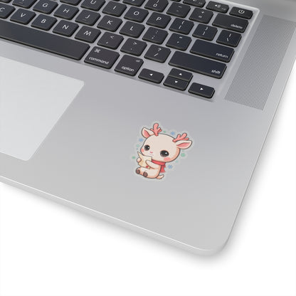 Kawaii Reindeer Christmas Sticker for Holiday Journals