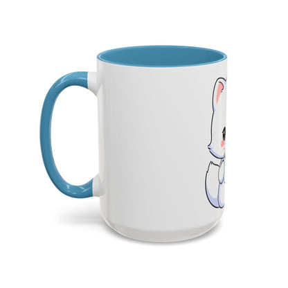 Kawaii Arctic Fox Mug – Cute Cocoa Lover Accent Coffee Mug