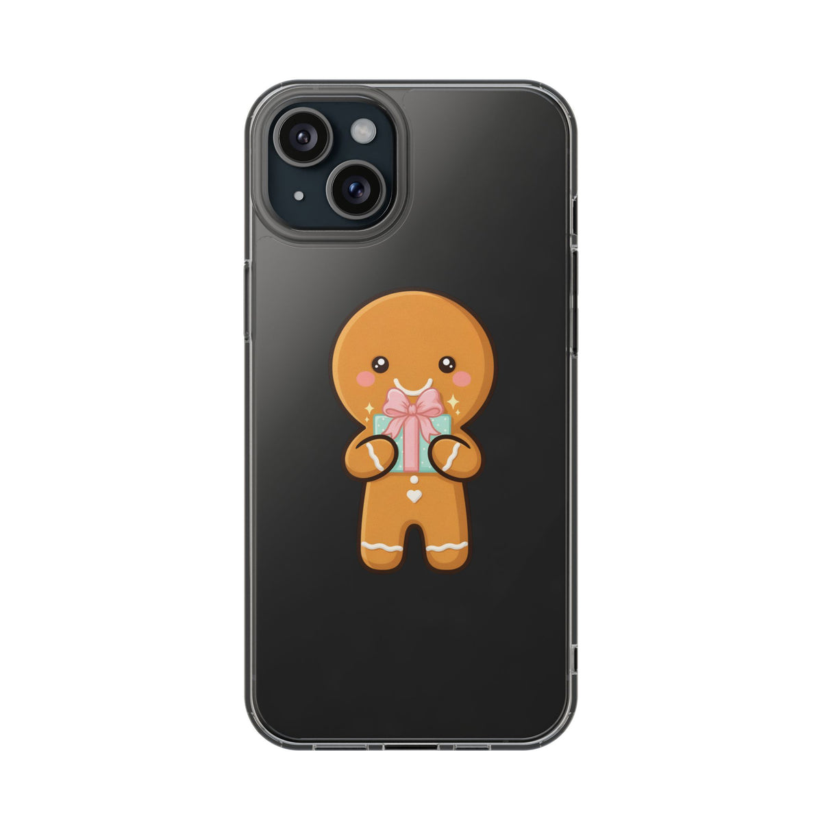 Gingerbread Man Phone Case, Cute Holiday Gift Design