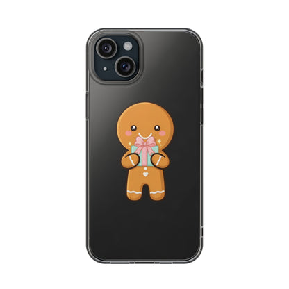 Gingerbread Man Phone Case, Cute Holiday Gift Design