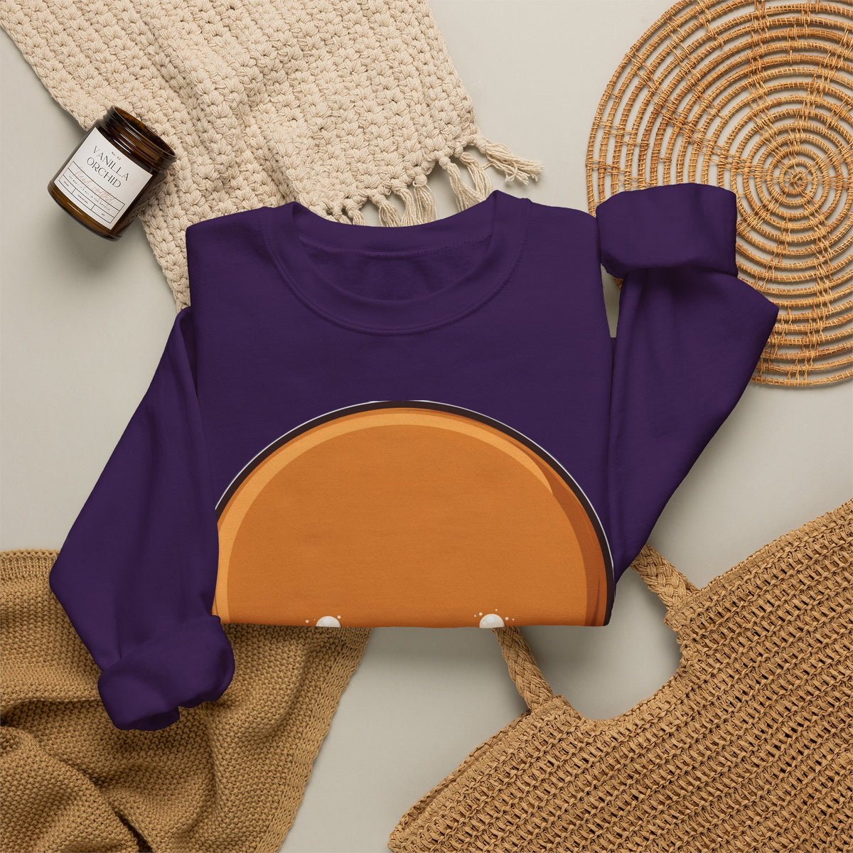 Gingerbread Man Sweatshirt, Cute Kawaii Christmas Crewneck