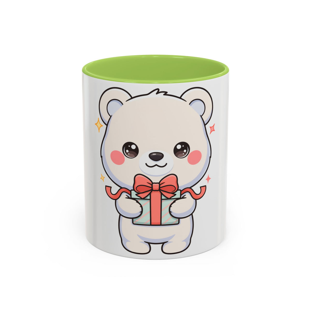Kawaii Polar Bear Mug, Cute Gift Accent Coffee Mug