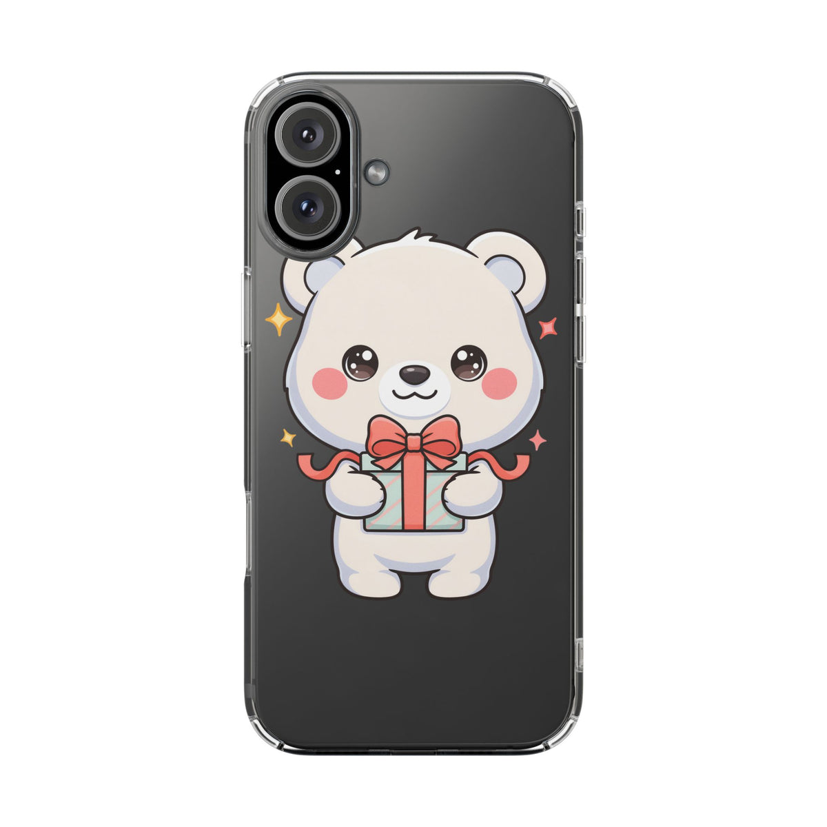 Kawaii Polar Bear Gift Phone Case for Holiday Gifting