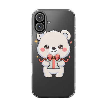 Kawaii Polar Bear Gift Phone Case for Holiday Gifting
